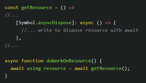 [JavaScript/TypeScript] using: A keyword that makes managing resource variables easier